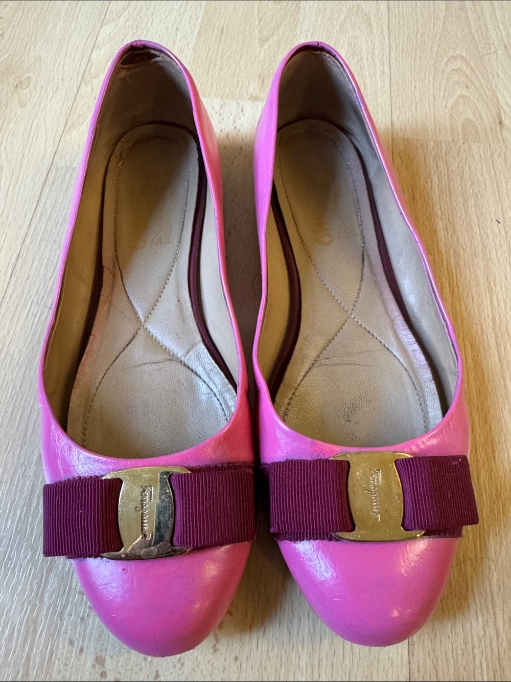 Ferragamo Pink Flats size 7B